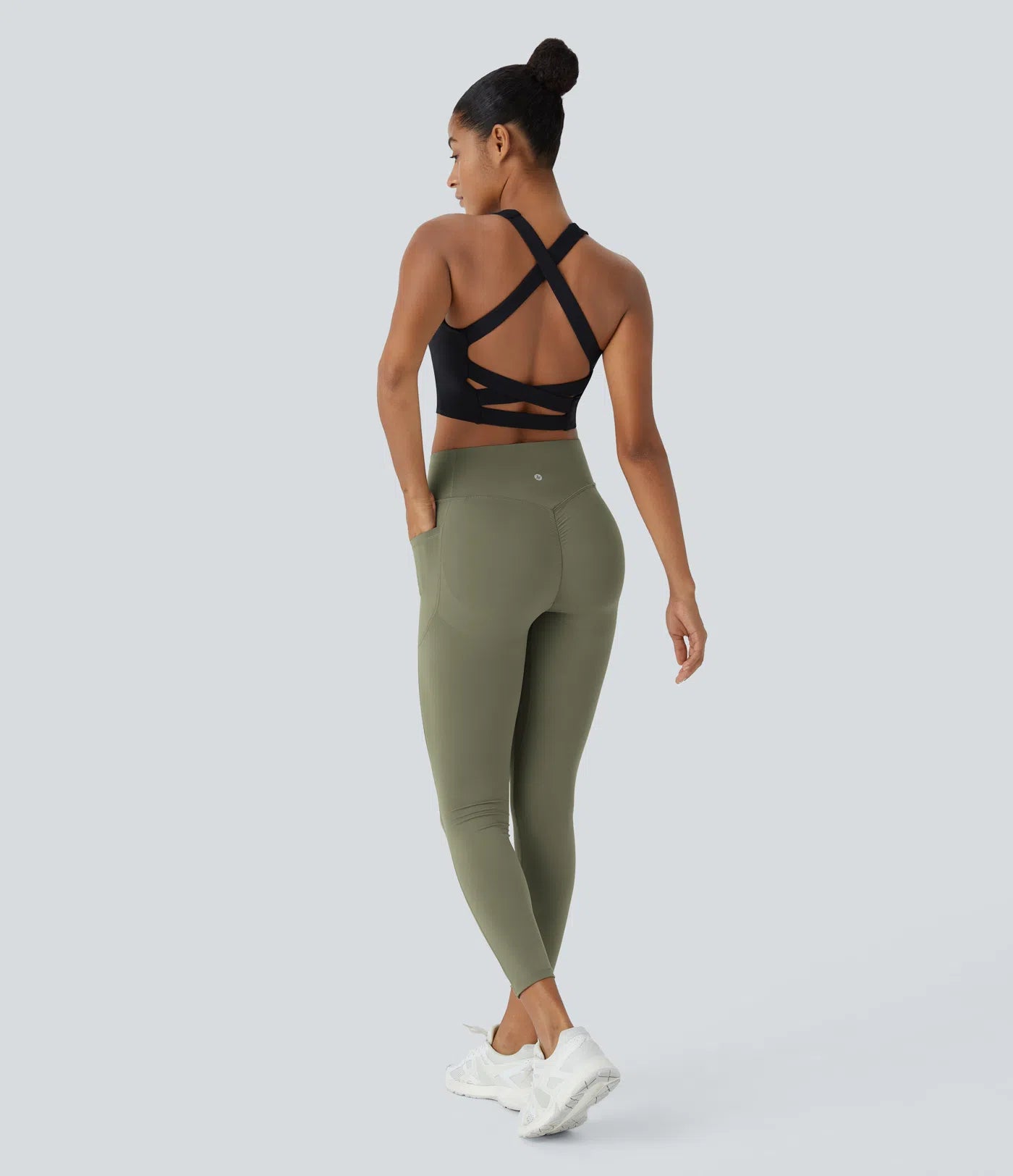 High Waisted Butt Lifting Tummy Control Side Pocket Training UltraSculpt Leggings