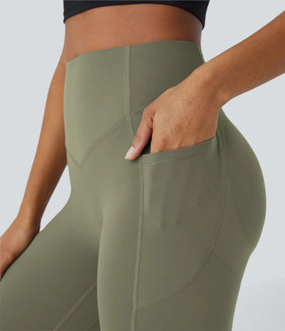 High Waisted Butt Lifting Tummy Control Side Pocket Training UltraSculpt Leggings